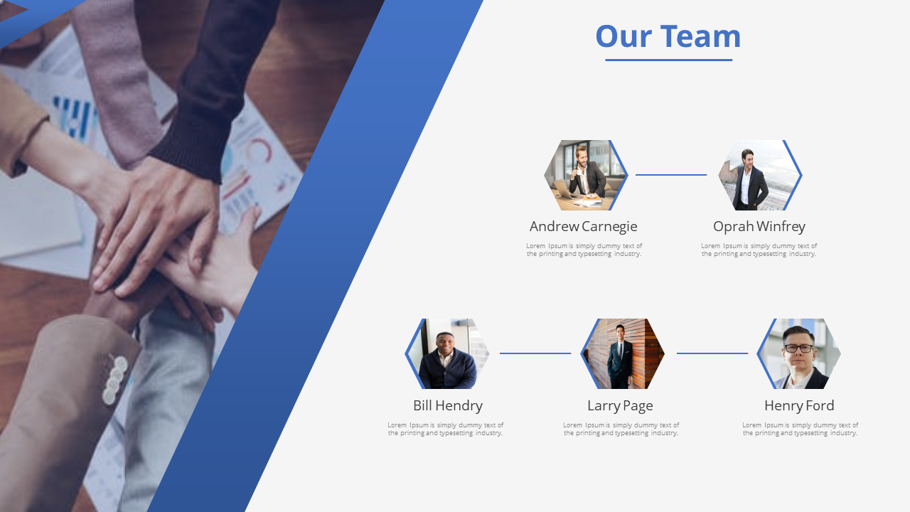 Get Our Team PowerPoint Template Background Slides
